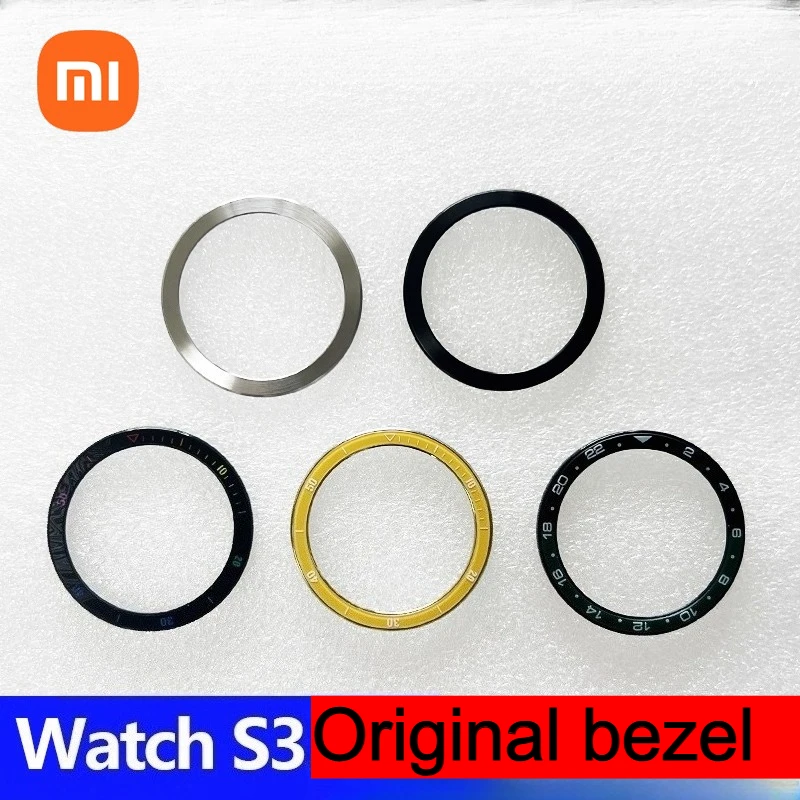 

original Xiaomi watch S3 Compatible s4 Watch bezel black rainbow green yellow metal outer ring The dial can be activated
