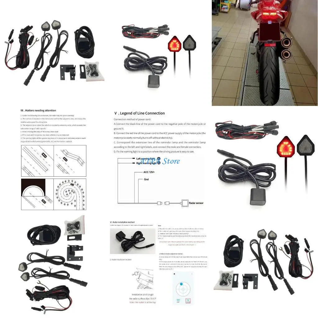 

U13C Motorcycle Blind Monitoring BSD Distance Assistant Millimeter