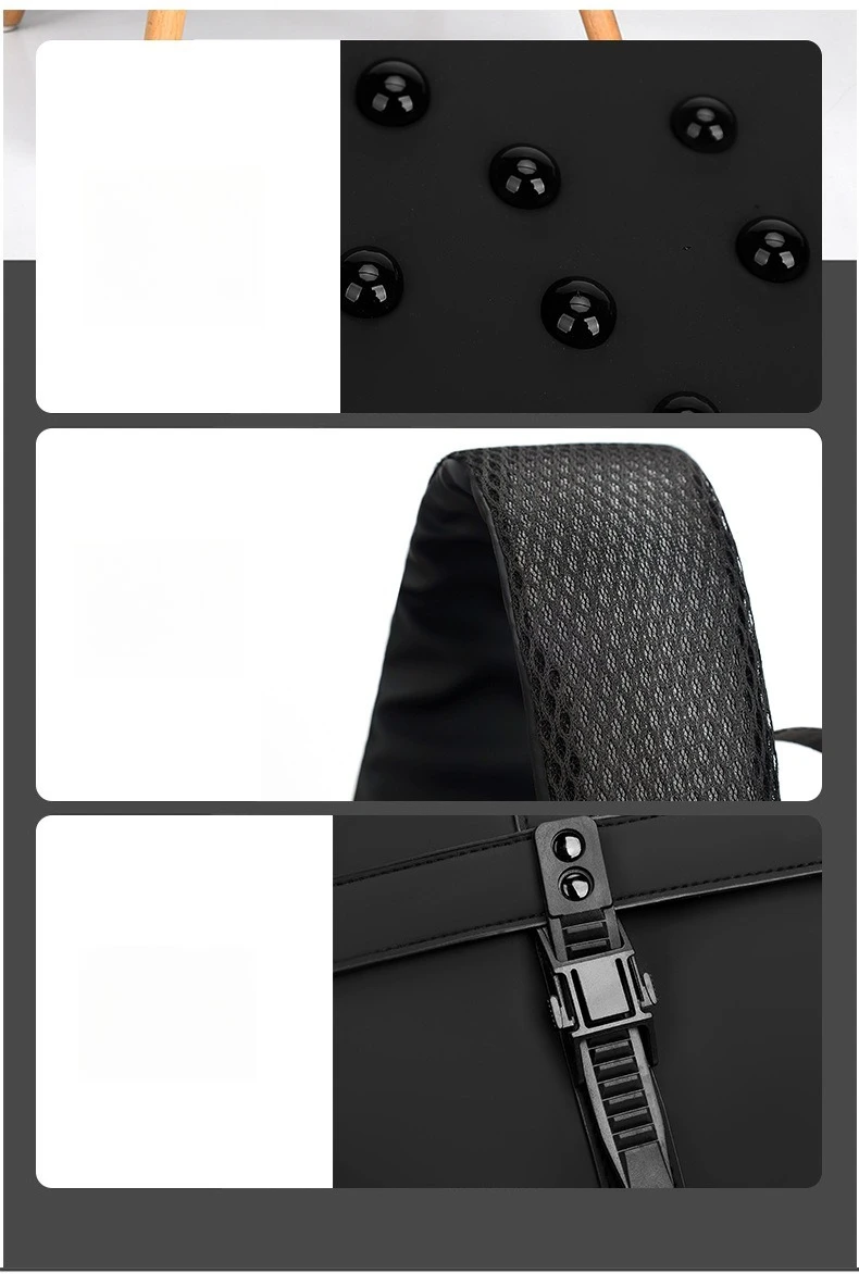 B 2026 Stilvoller Business-Rucksack für Herren, wasserdicht, 14 Zoll, Klapp-Laptop-Rucksack, mehrere Taschen, lässiger Tagesrucksack für Arbeit und Schule – Detail 5