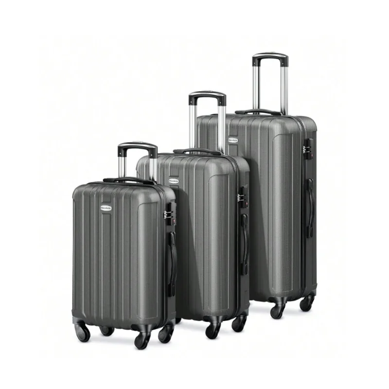 2024 PU Leather Spinner Suitcase Trolley Luxury Brand Check In Cabin Rolling Luggage With Wheels