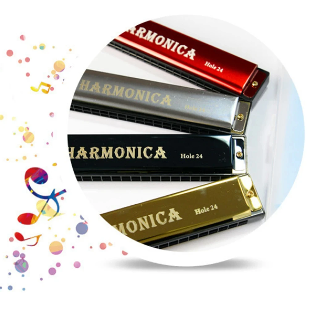 هارمونيكا أجهزة الفم المعدنية الاحترافية ذات 24 فتحة من Miwayer للمبتدئين مع حافظة - مجموعة أدوات الطلاب، هدية للأطفال #2