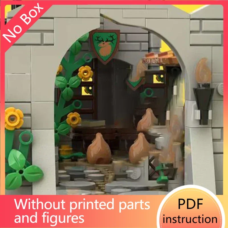 

Средневековая модель крепости Moc, строительные кирпичи, лес, мужской лагерь, технология, модульные блоки, подарки, игрушки, наборы «сделай сам», сборка, Рождество