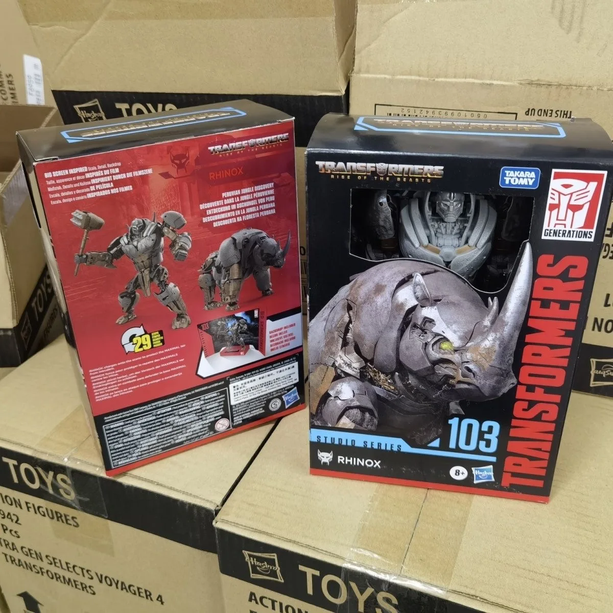 

In Stock Hasbro Transformers Toys SS103 Rhinox Beast Wars Anime Action Figures Robot Models Collection Holiday Gifts Hobbies