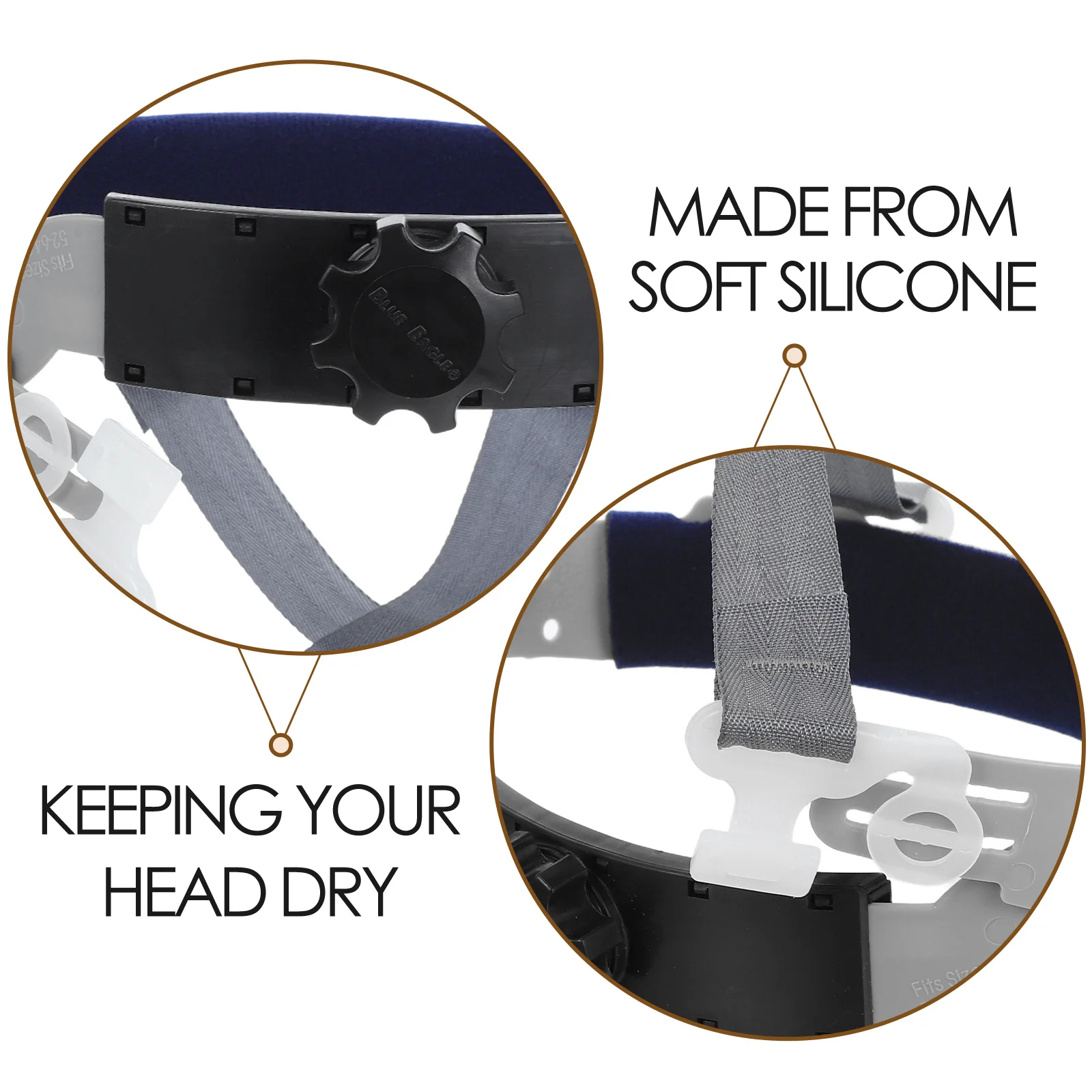 Safety Liner: 6-Point Adjustable Plastic Hard Hat Insert Replacement Suspension Breathable For Construction Workers