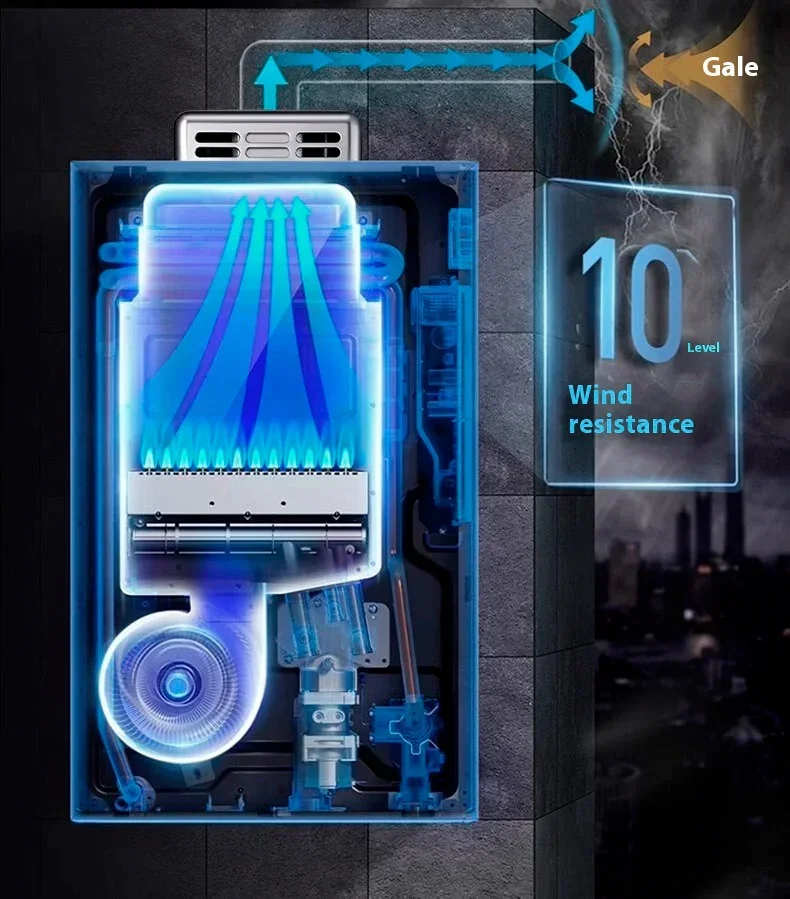 Экономьте энергию, 12 Вт, 16 л, горячая распродажа, портативный, устойчивый к морозу и дождю, настенный газовый водонагреватель