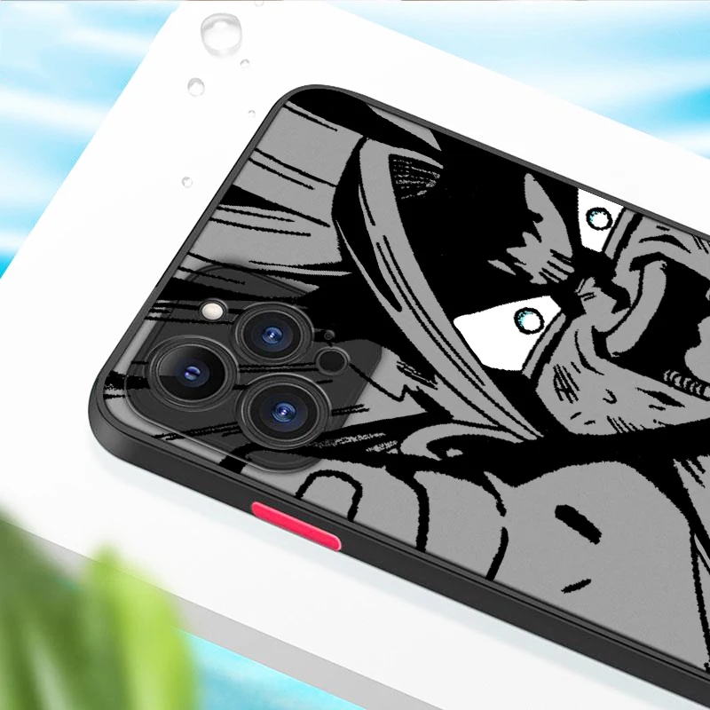 Luxury D-Dragon Ball Goku Frosted Translucent For Apple iPhone 15 14 13 12 11 XS XR X 8 7 SE Pro Max Plus Mini Funda Phone Case image 4