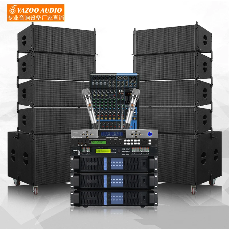 Speaker Line Array Speaker Dual 12 Inch Passive Audio Loudspeaker Professional Audio Loudspeaker Pa System Soundbar