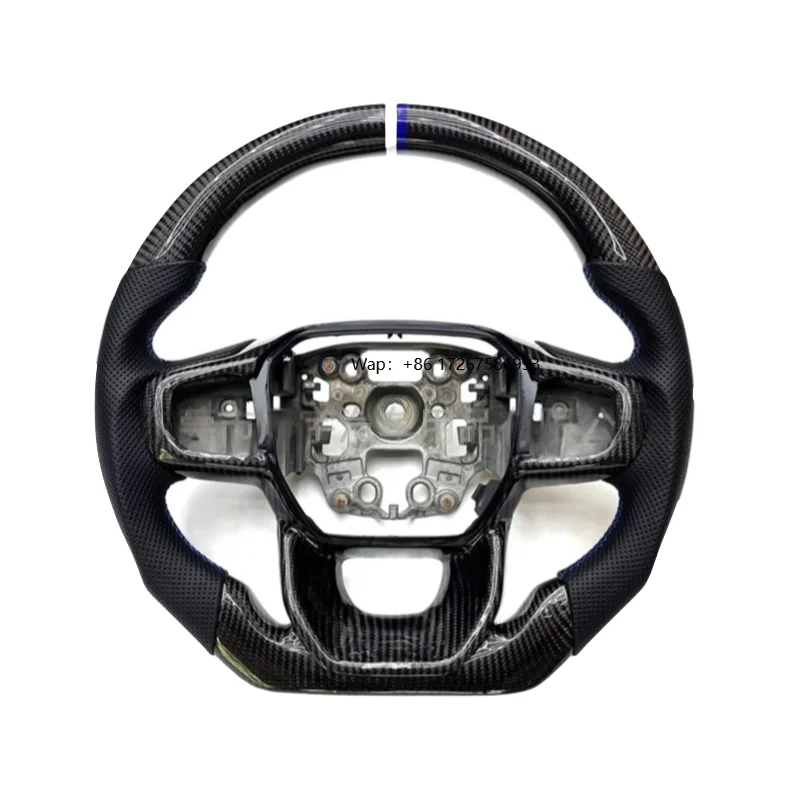 

Premium Carbon Fiber Steering Wheel for Raptor T9 Durable Anti-Slip Grip with Custom Texture Shock Absorption
