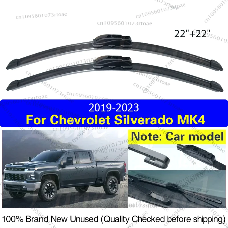 

Car Front Wiper Blades For HSV GMSV Chevrolet Silverado Cheyenne T1XX MK4 2019 - 2023 Clean Window Windshield Windscreen 22"+22"