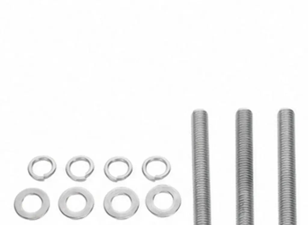 4Sets M10x10mm Stainless Steel Hex Bolt and Nut Set Fully Threaded Hex Bolts with Flat Lock Washers Workshop Repair Construction