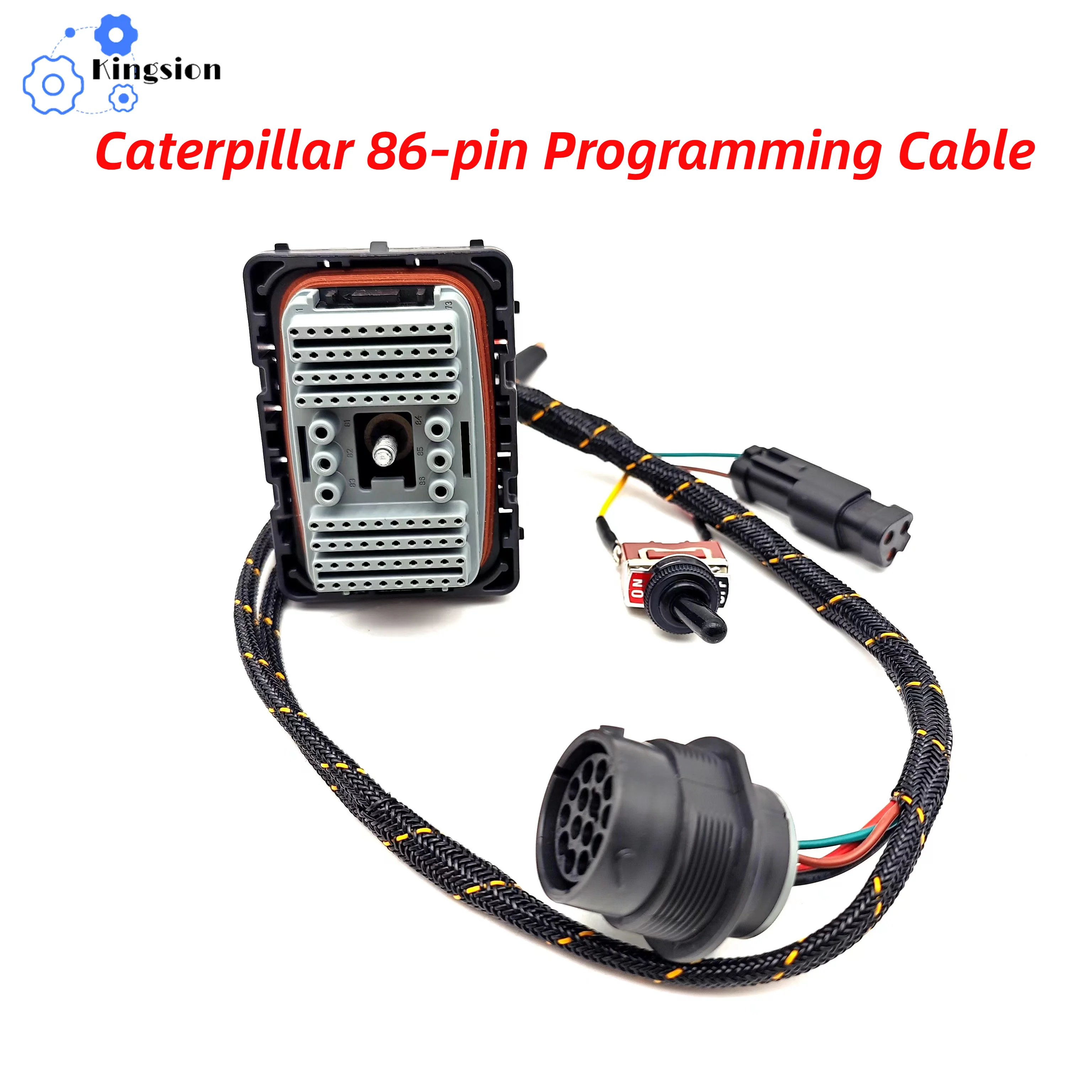 For Caterpillar Adem 6 and Adem 5 Tier 4 Final 86-pin Programming Cable For: A6E2, A5E2V2, A5E12, A5M12, B6M5 Controller ECM