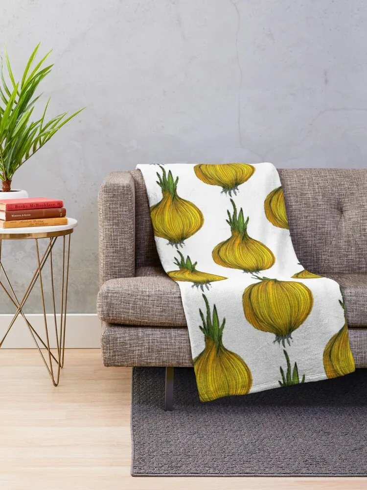 Onion Throw Blanket Custom valentine gift ideas Sofa for winter Blankets