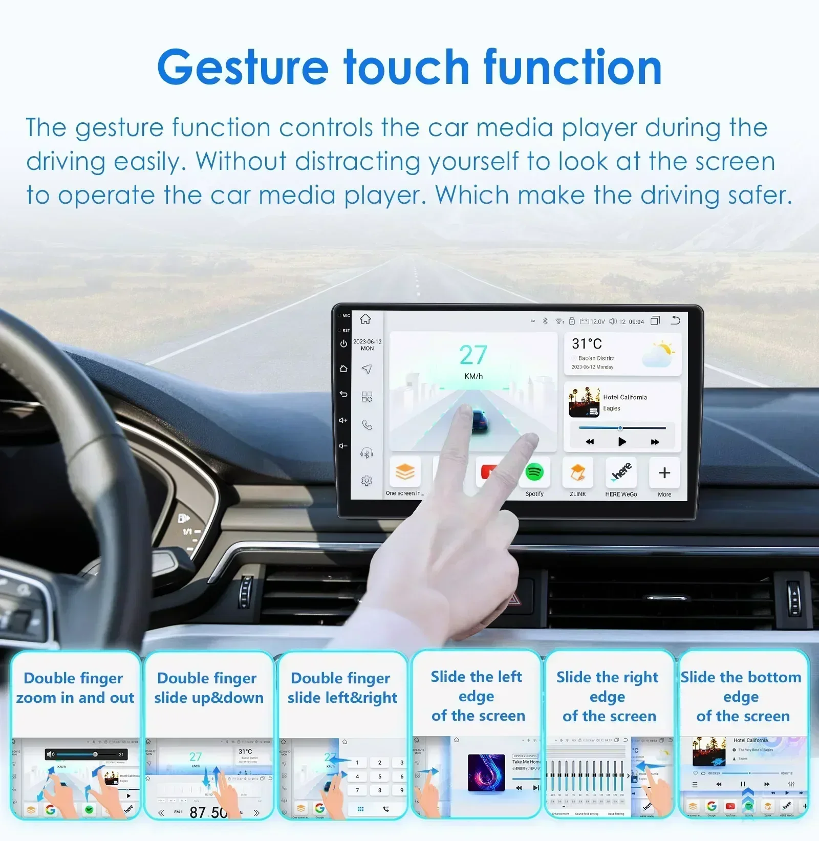 Reproductor Multimedia GPS de Radio para coche 4G Android 14 2 Din para VW/Volkswagen/Golf/Passat/b7/b6/Skoda/Seat/Octavia/Polo/Tiguan Autoradio 6