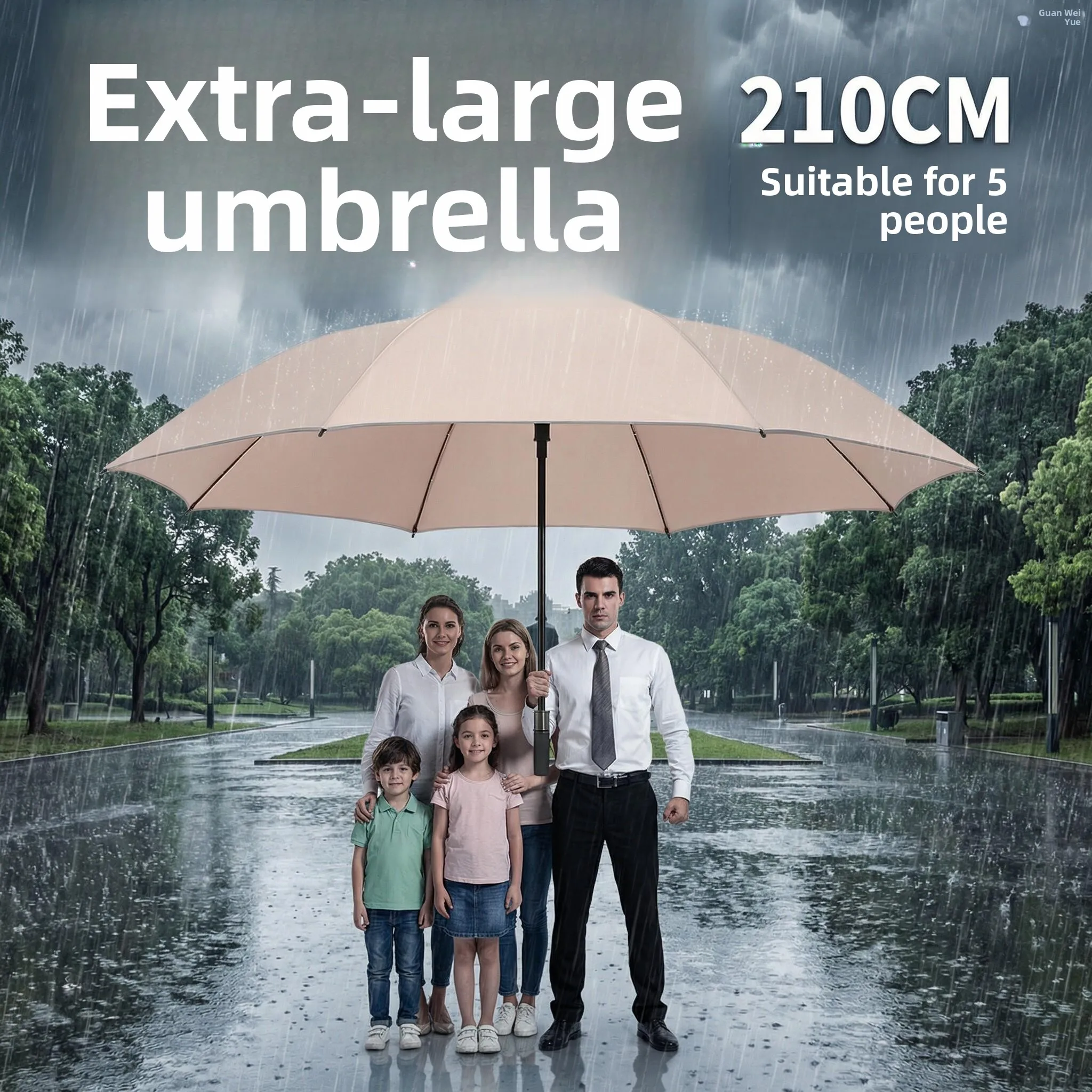 Golf Umbrella Large - Сверхбольшой зонт 210 см, утолщенный, усиленный,