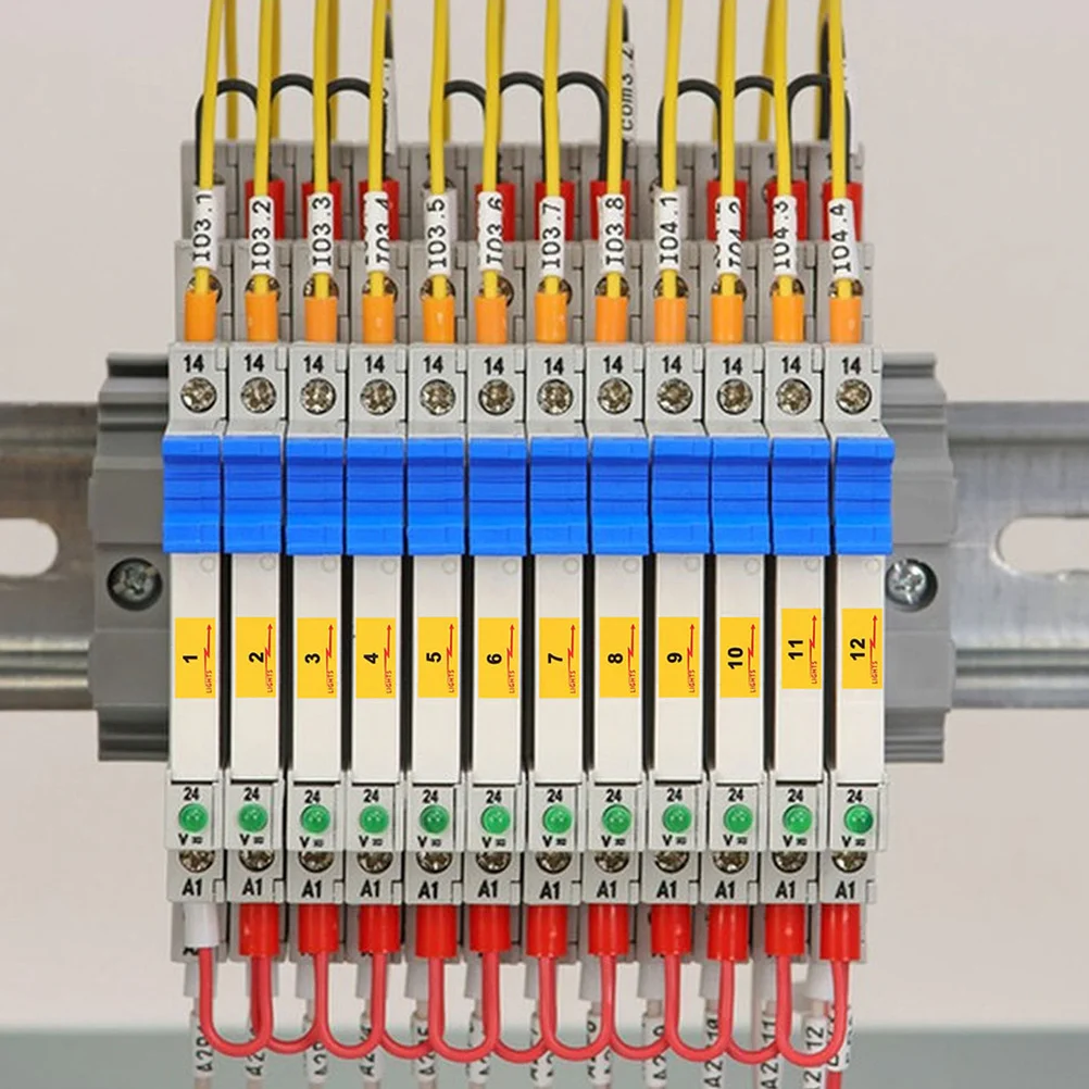 

10 Sheets Circuit Breaker Labels Self-Adhesive Electrical Box Identification for Breaker Panel Fuse Box Electric Panel Labels