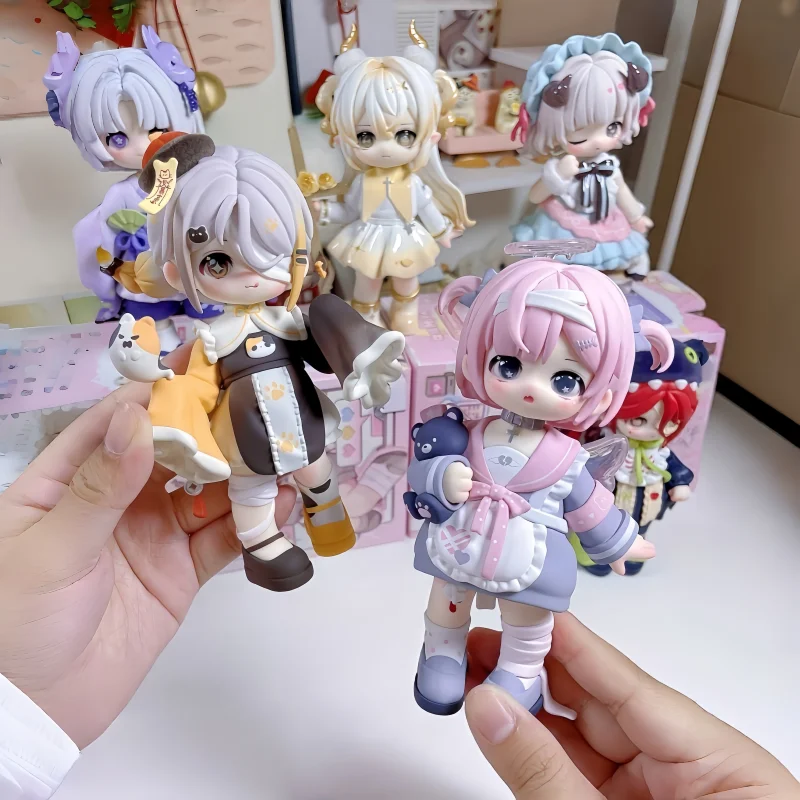 Nouveauté en stock : Figurine mystère Miya Cute Blind Box Heart Awakening en PVC, poupée de collection, décoration de bureau, cadeau d'anniversaire pour collectionneurs