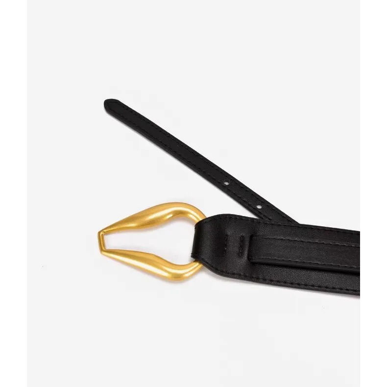 Cintura larga da donna alla moda, abito versatile, giacca a vento, decorazione, cintura esterna