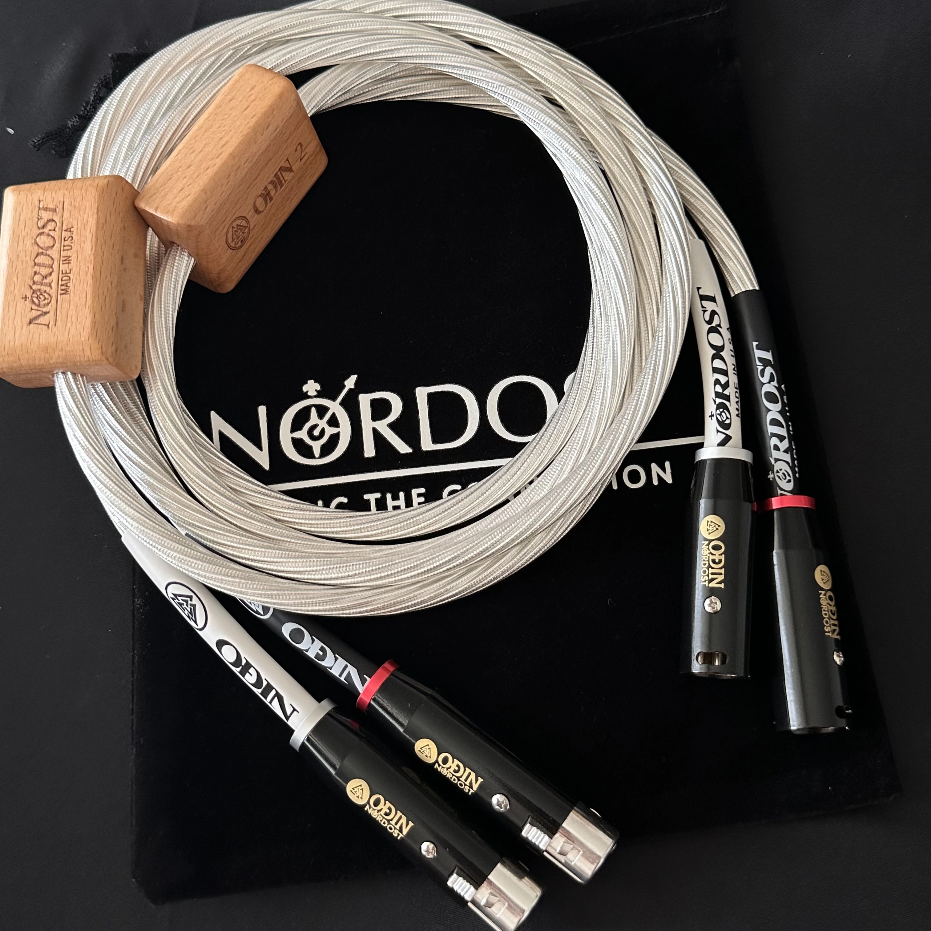 Een Paar Nordost Odin 2 Audiokabel Hifi Xlr Naar Xlr Gebalanceerde Lijn Audiofiele Versterker Mixer Interconnect Draad