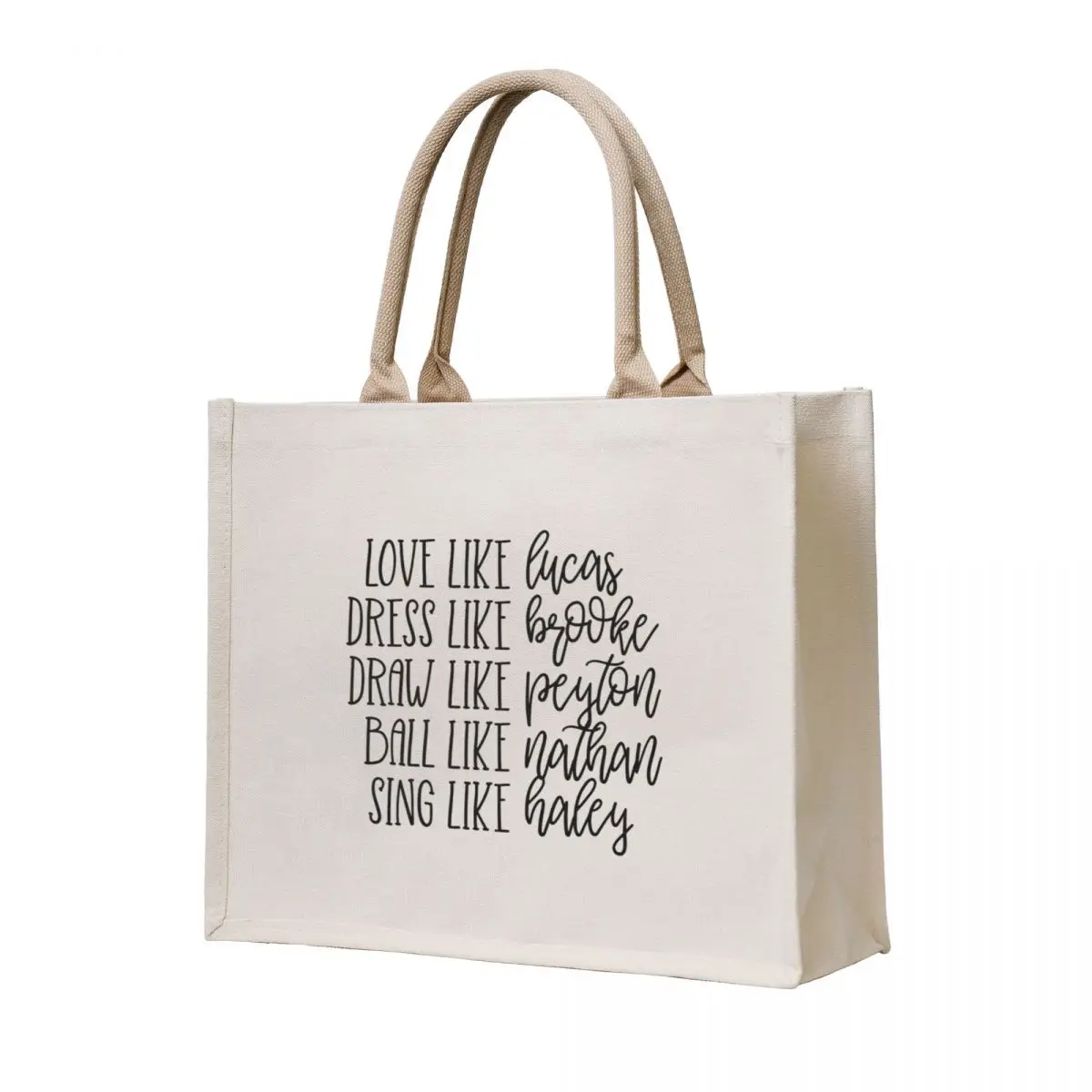 

Live Like One Tree Hill Tote Bag Portable shopping bag large tote bag women custom bags