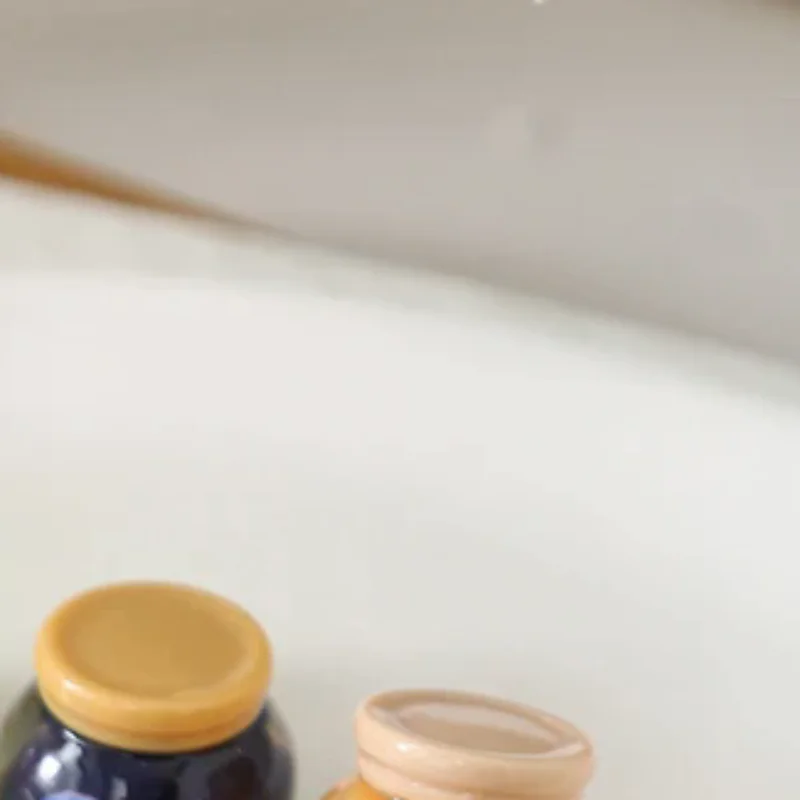 Simulación de casa de muñecas, fruta, caramelo, mermelada enlatada, modelo, decoración de cocina en miniatura, accesorios para casa de muñecas, juguete, 2 uds.