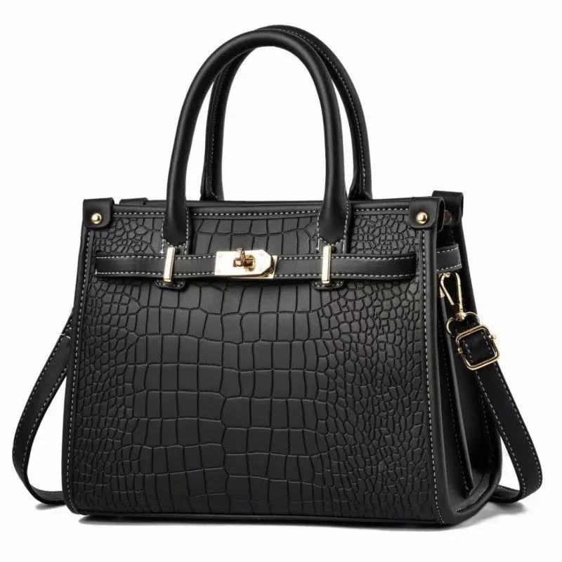 New crocodile patterned shoulder bag, fashionable crossbody bag, handbag, high-end women\'s bag