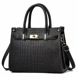 New crocodile patterned shoulder bag, fashionable crossbody bag, handbag, high-end women's bag