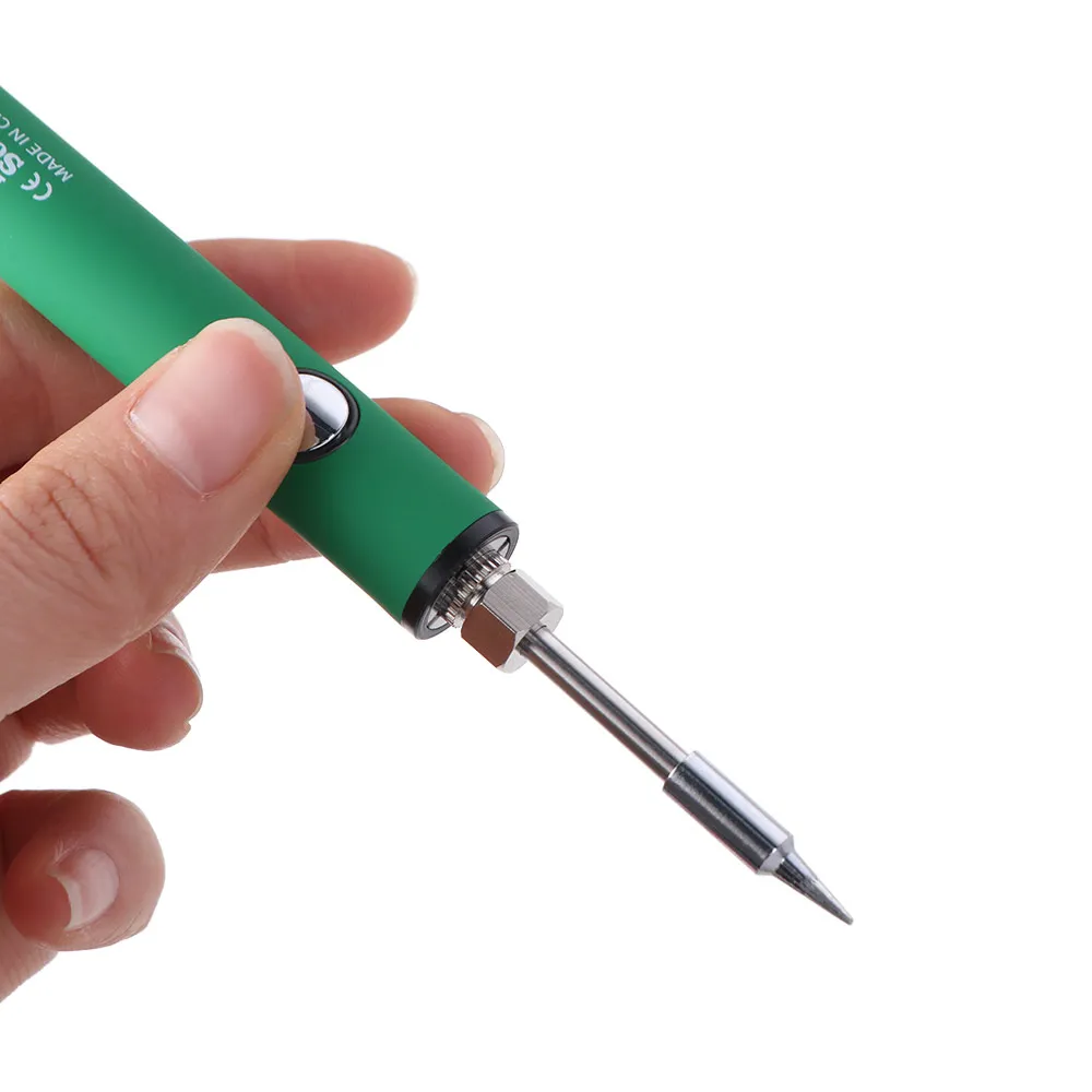 Wireless Electric Soldering Iron USB Fast Charging Adjustable Voltage Wireless Electric Iron Solder Digital Display