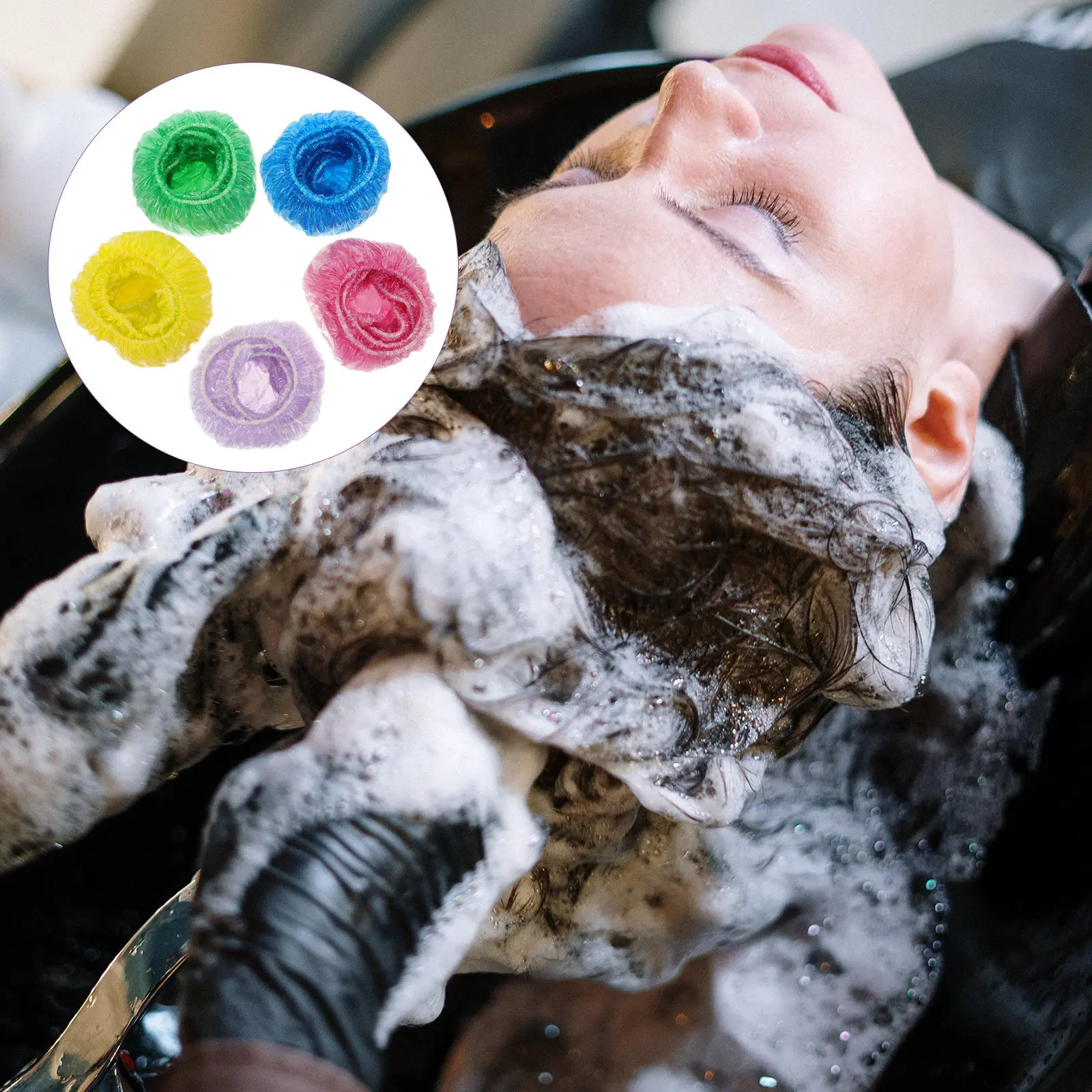 

100 шт. водонепроницаемых одноразовых защитных накладок для ушей для окрашивания волос, профессиональные защитные колпачки для ушей для салонов, дома, купания, окрашивания волос