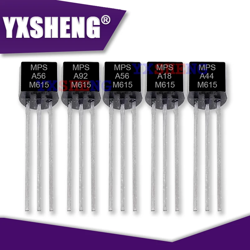 50PCS MPSA06 MPSA13 MPSA14 MPSA18 MPSA42 TO-92  Darlington Triode MPSA44 MPSA56 MPSA92 Z0607MA New And Original Transistor