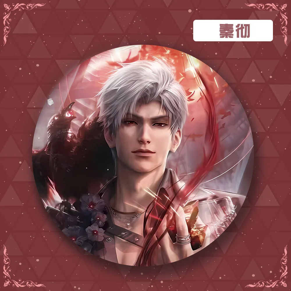 58mm 러버스 딥스 스페이스 레이저 배지 리셴 치유 친 체셴싱 후이 게임 상품 애니메이션 수집품 팬 선물 캐릭터