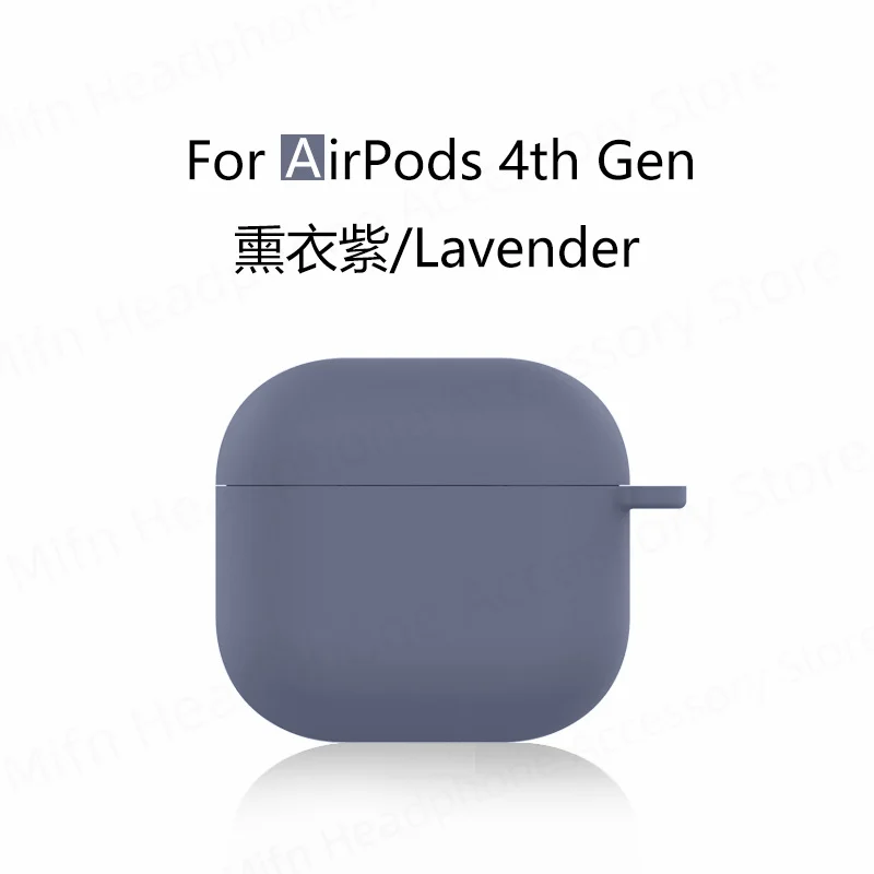 Für Airpods 4 Fall einfarbige Hüllen Kopfhörer Schutzhülle flüssige Silikon Softcover für Frauen für Apple Airpod 4. Generation Fall