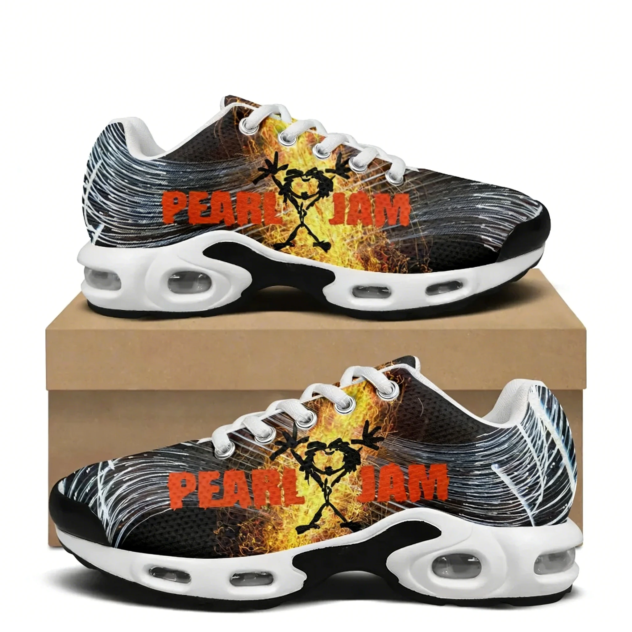 

Pearl Jam Rock Band Air Cushion Sneakers Pop Music Men Women Hiking Running Shoes Mountain Climbing Sports Casual Shoes