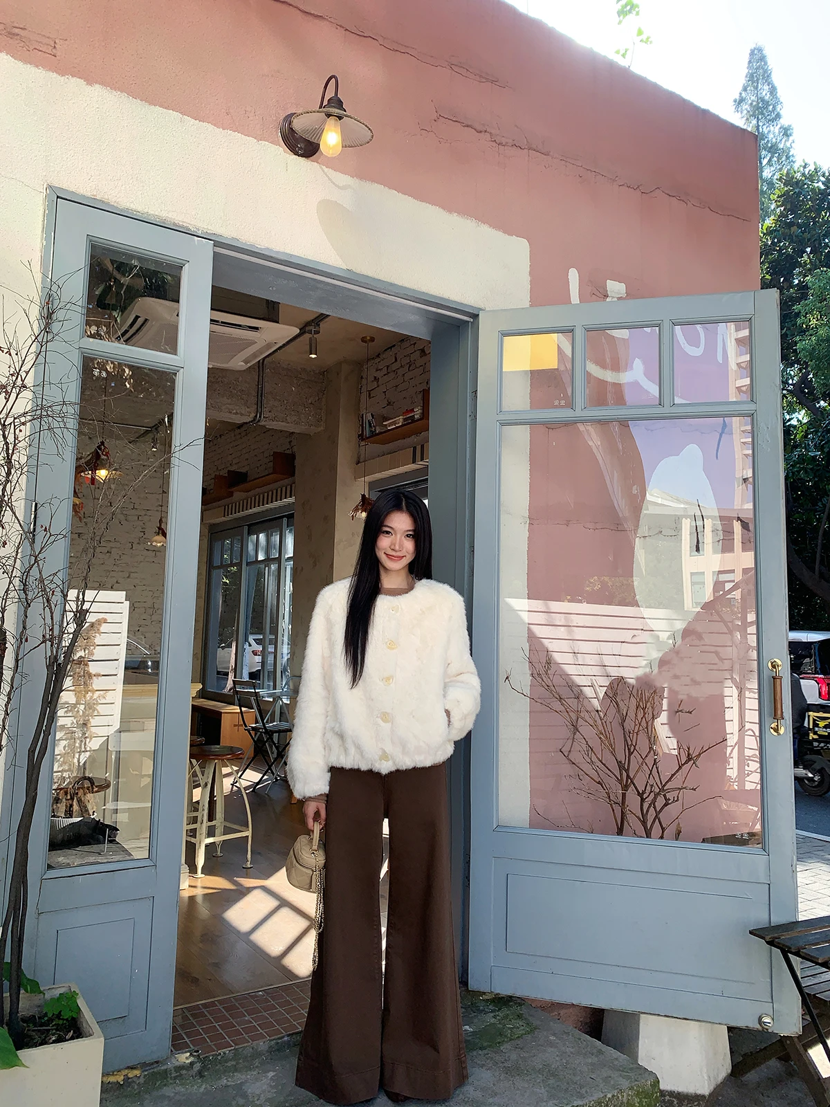 

Желтые яркие элати-карамельные широкие брюки Crème, свободные джинсы, женские осенне-зимние универсальные повседневные джинсы с высокой талией