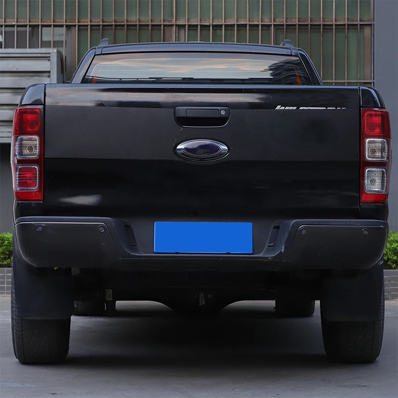 

For Ford Ranger Wildtrak T7 T8 2015-2021 PVC Black Car Rear logo sticker Trim Car Accessories