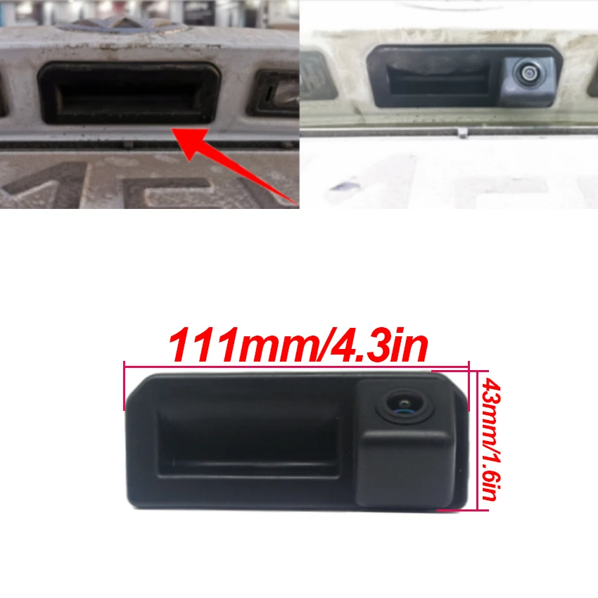 HD CCD Rear View Waterproof High quality Camera For Volkswagen Tayron Passat 2019 2020 2021 Trunk Handle Camera backup camera