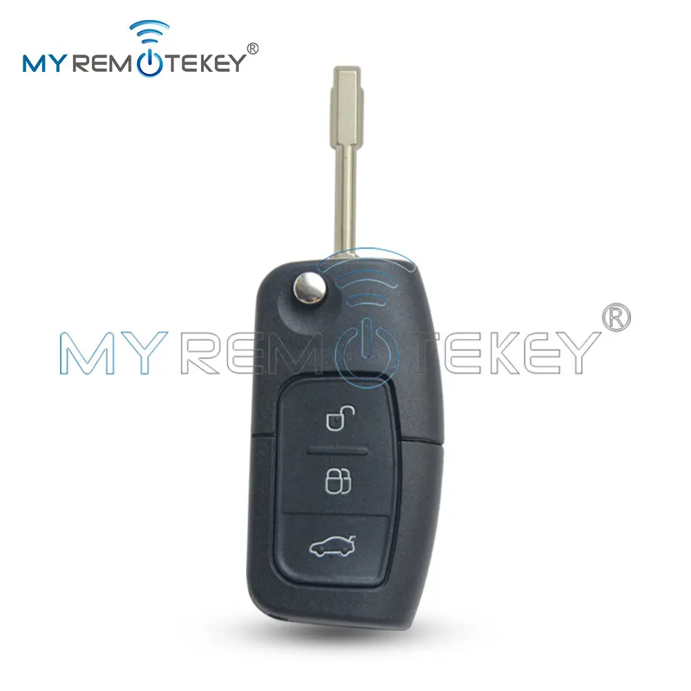 

Чехол для дистанционного ключа REMTEKEY Flip для Ford Mondeo Focus Fiesta C Max S Max, 3-кнопочный автомобильный смарт-ключ, лезвие FO21