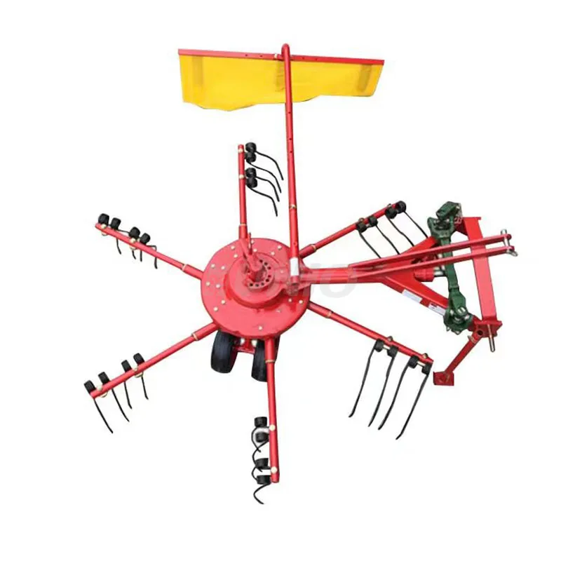 Tractor Hay Rake Agricultural Rotary Hay Rake and tedder Household Small Hay Rake
