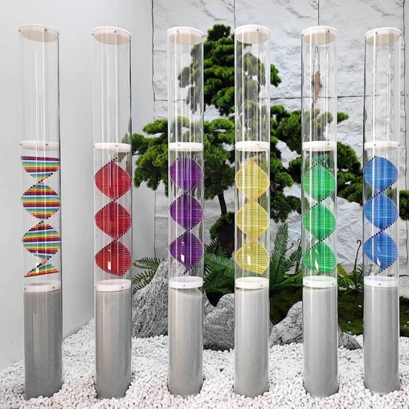 Rotating Rain Stick Onomatopoeia Rain Sound Device Knocks White Noise Decompression Simulates Rain Sound