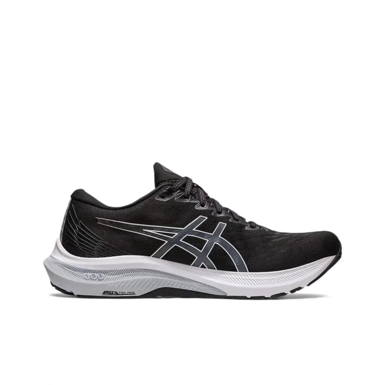 Asics GT-2000 11 2E Comfortable Sneakers Low-top Running Shoes for Men's Black and White