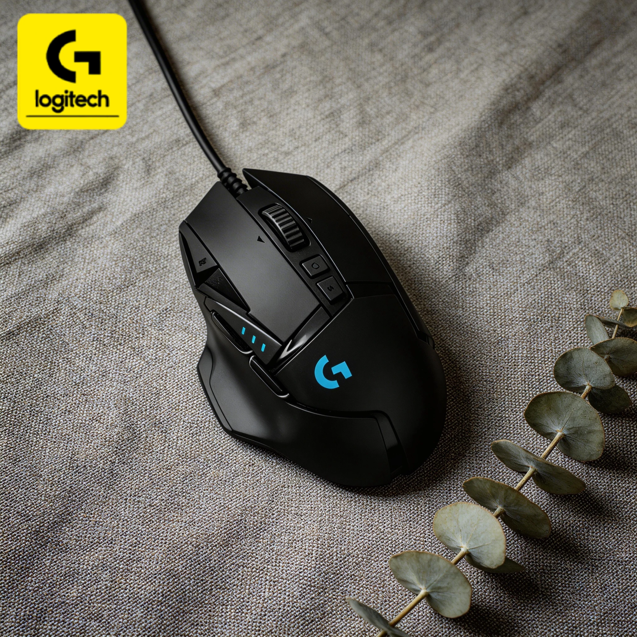

Logitech G502/G402/G203 gaming mouse, featuring RGB lighting effect and multiple programmable buttons, the winning tool for FPS