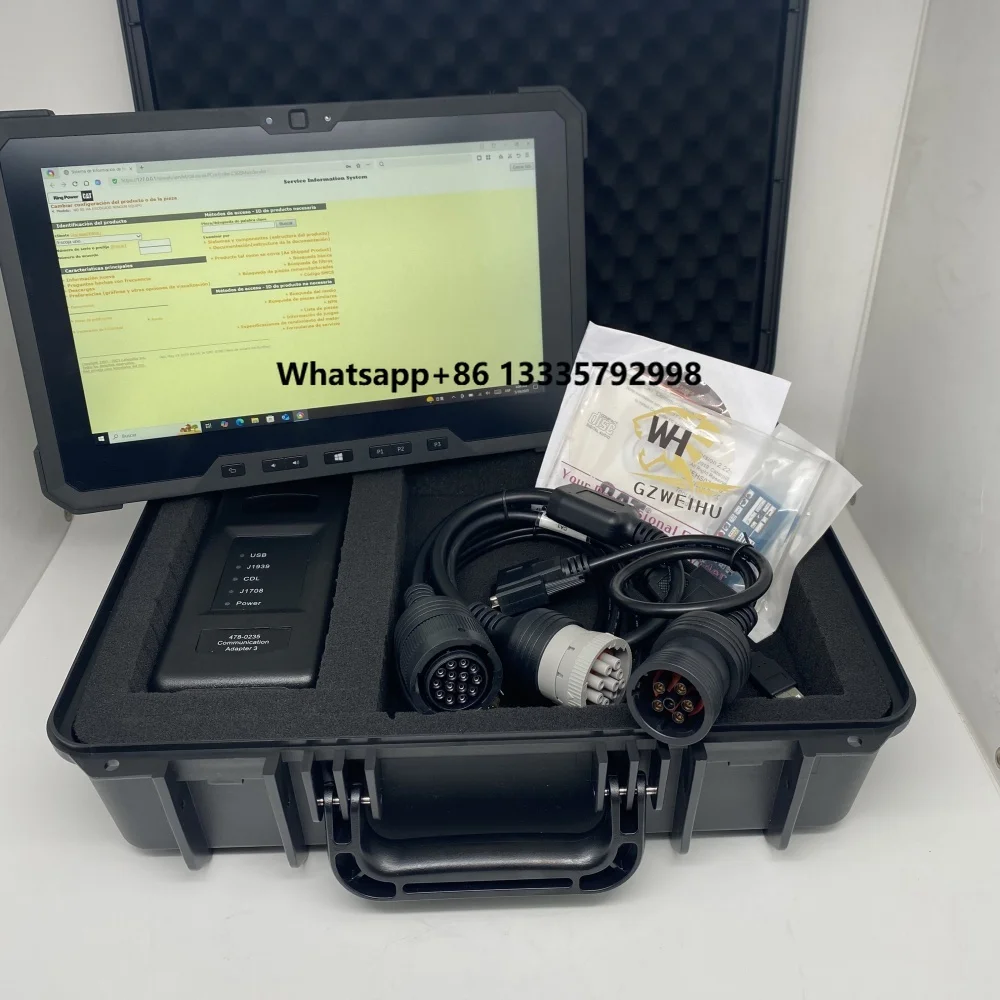 

Cat ET4 Diagnostic Tool with DELL 7212 Tablet+SIS Software Excavator Diagnostic Tool 478-0235 538-5051