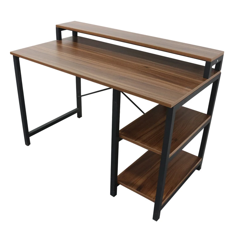 

Metal Frame Wood Writing Desk Table Home Large Corner Studio Computer Desk