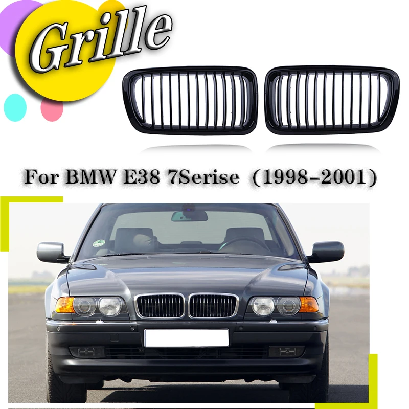 

Car Front Bumper Kidney Grille Grill Fit For BMW 7 Series E38 728 730 735 740 1998 1999 2000 2001 ABS Auto Modified Accessories