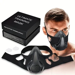 1 x Sports Mask, Adjustable Oxygen Fitness Training Oxygen Blocking Mask
