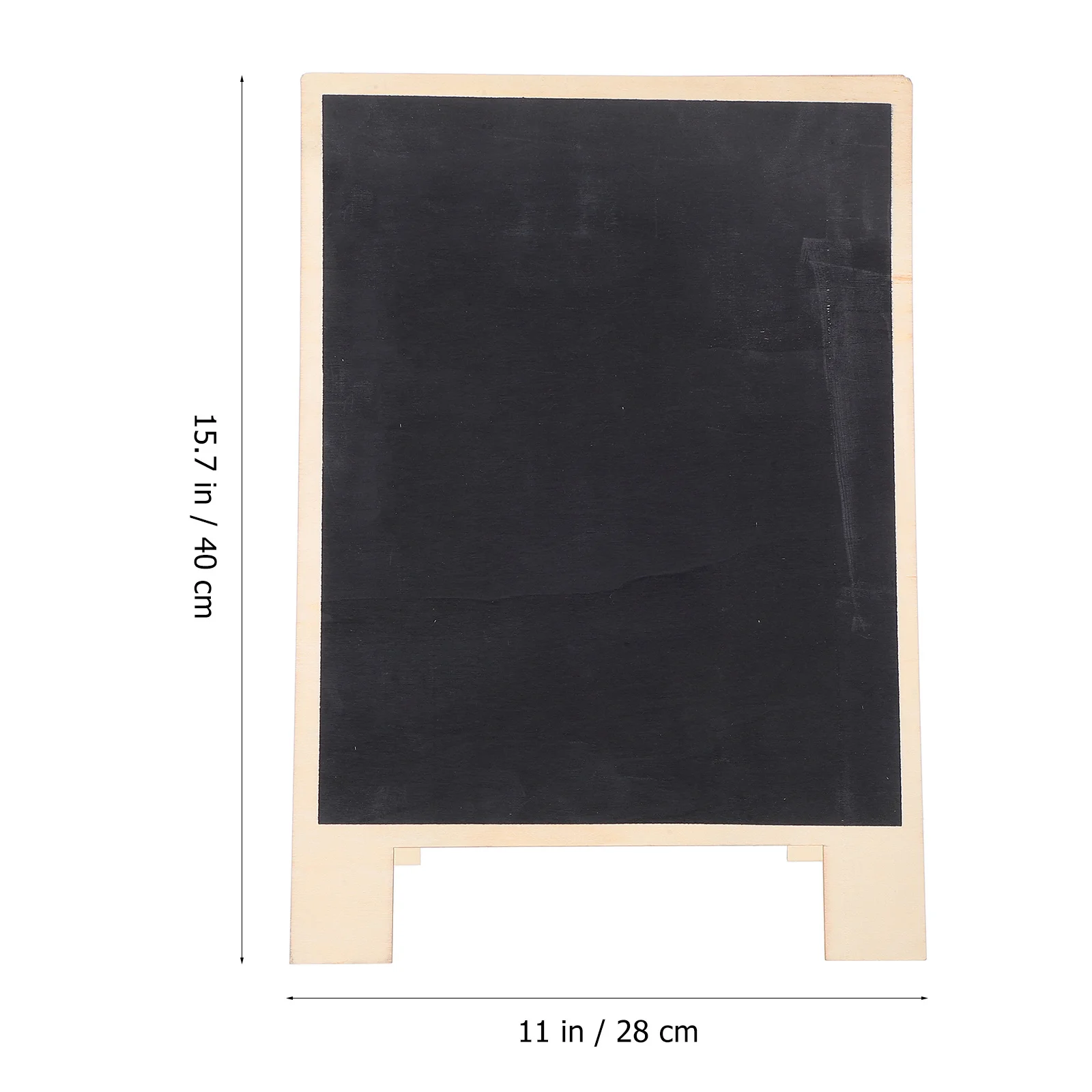 سبورة سوداء قابلة للمسح على الوجهين لبار المطبخ وحفلات الزفاف وعلامة سبورة على الطاولة مع إطار خشبي طبيعي وحامل قابل للطي #2