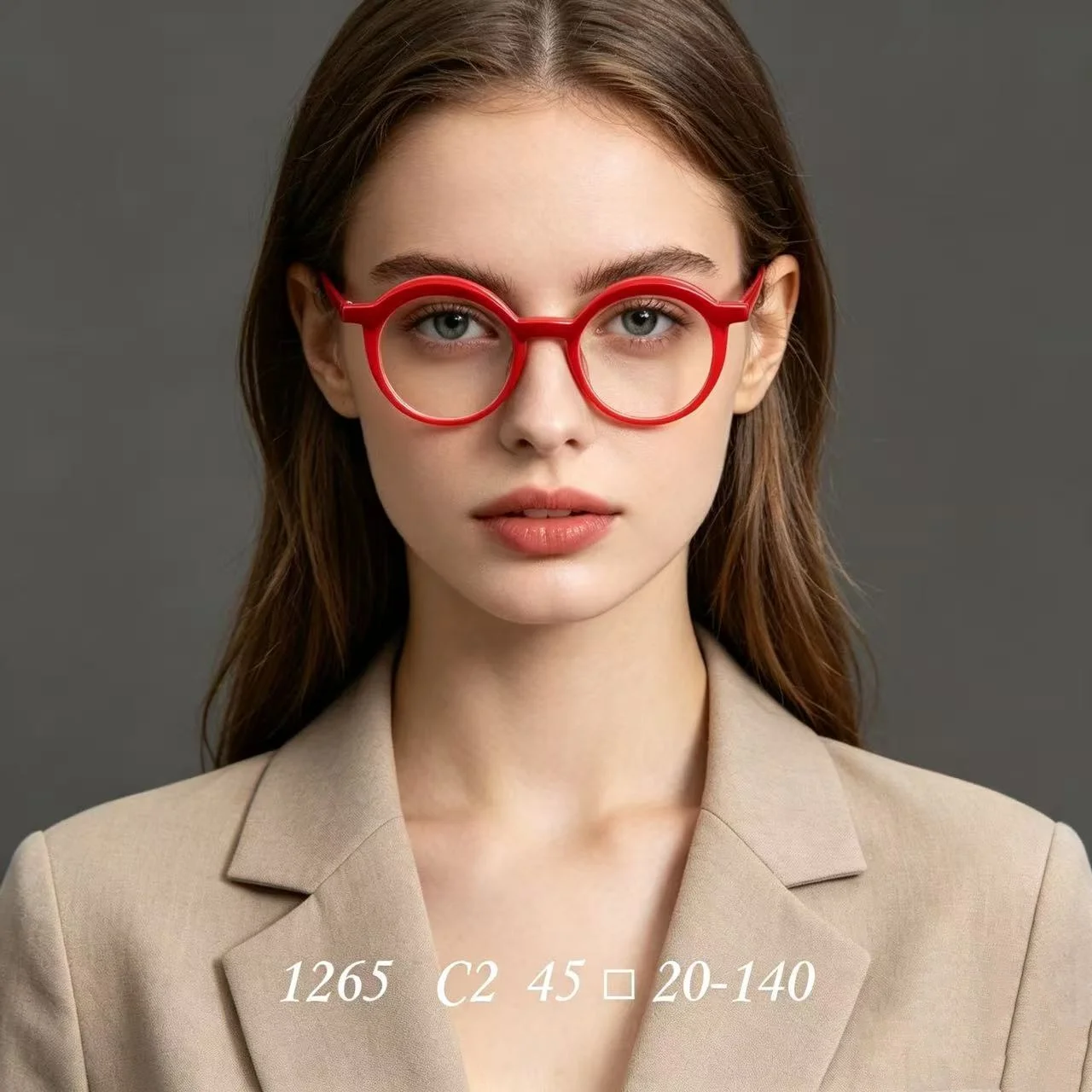 

Round Men's Optical Eyeglass Frame Premium Acetate Glasses Frame Eyeglass Frame Women's Fashionable Decorative Glasses