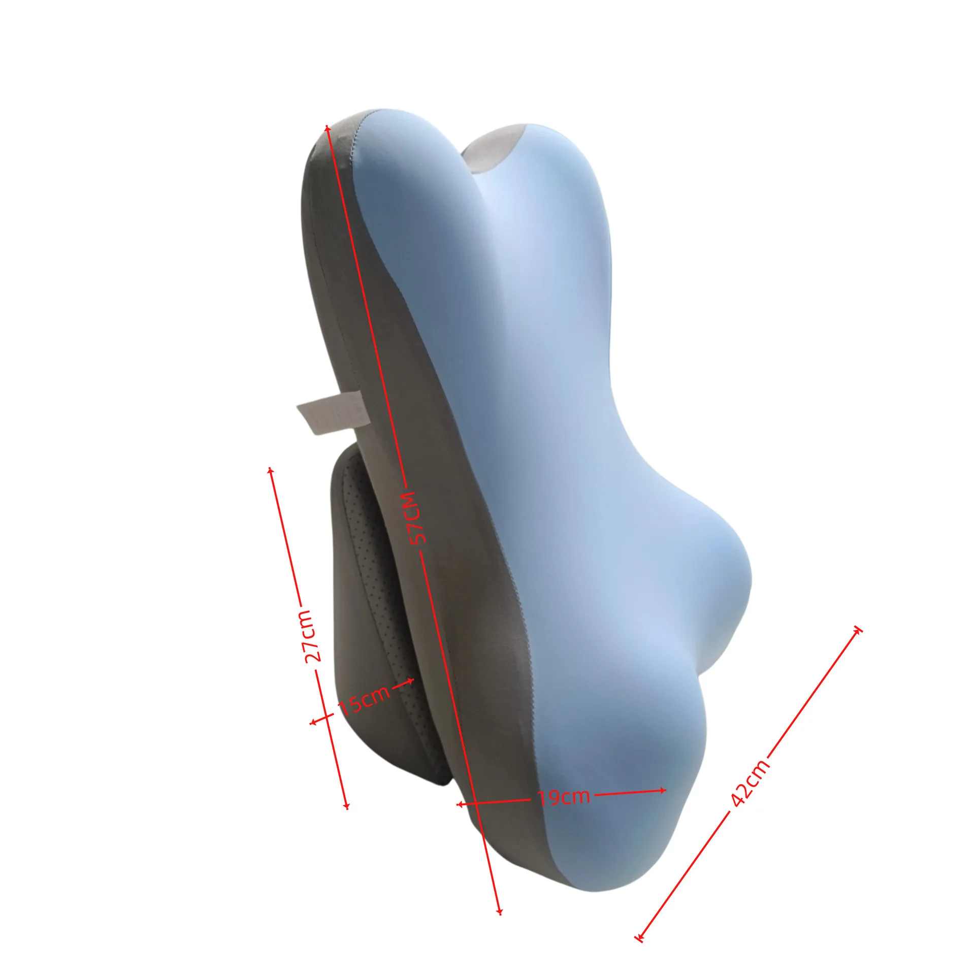 Ergonomic Waist Support Cushion Adjustable Height Multifunctional Bed Pillow for Sedentary Fatigue Relief Backrest