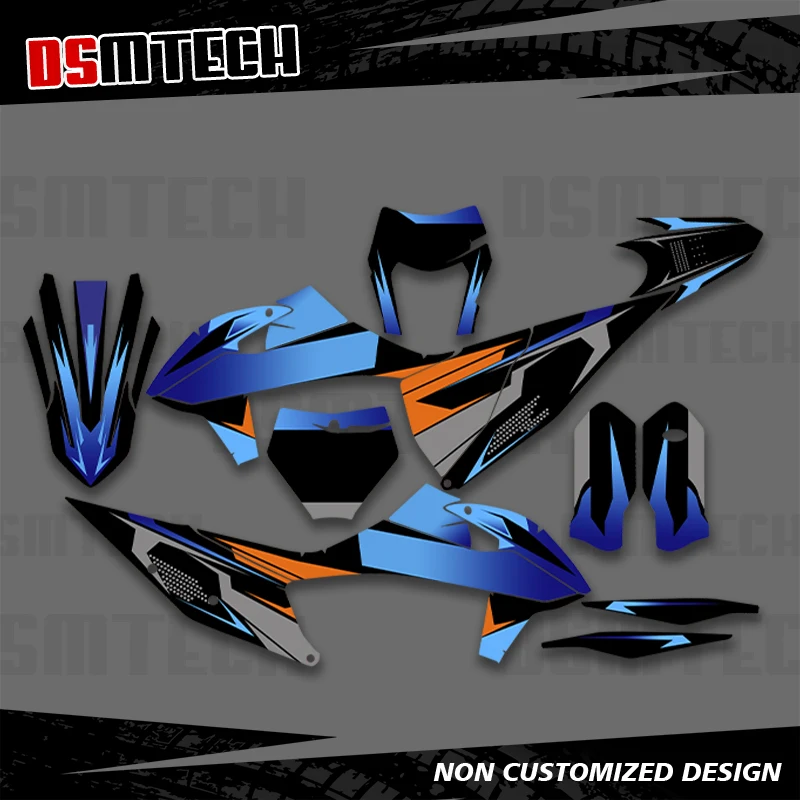 

DSMTECH For KTM SX SXF XC XCF 250 300 350 450 2019 2020 2021 2022 EXC EXCF XCW 2020 2021 2022 2023 Graphics Decals Stickers 009