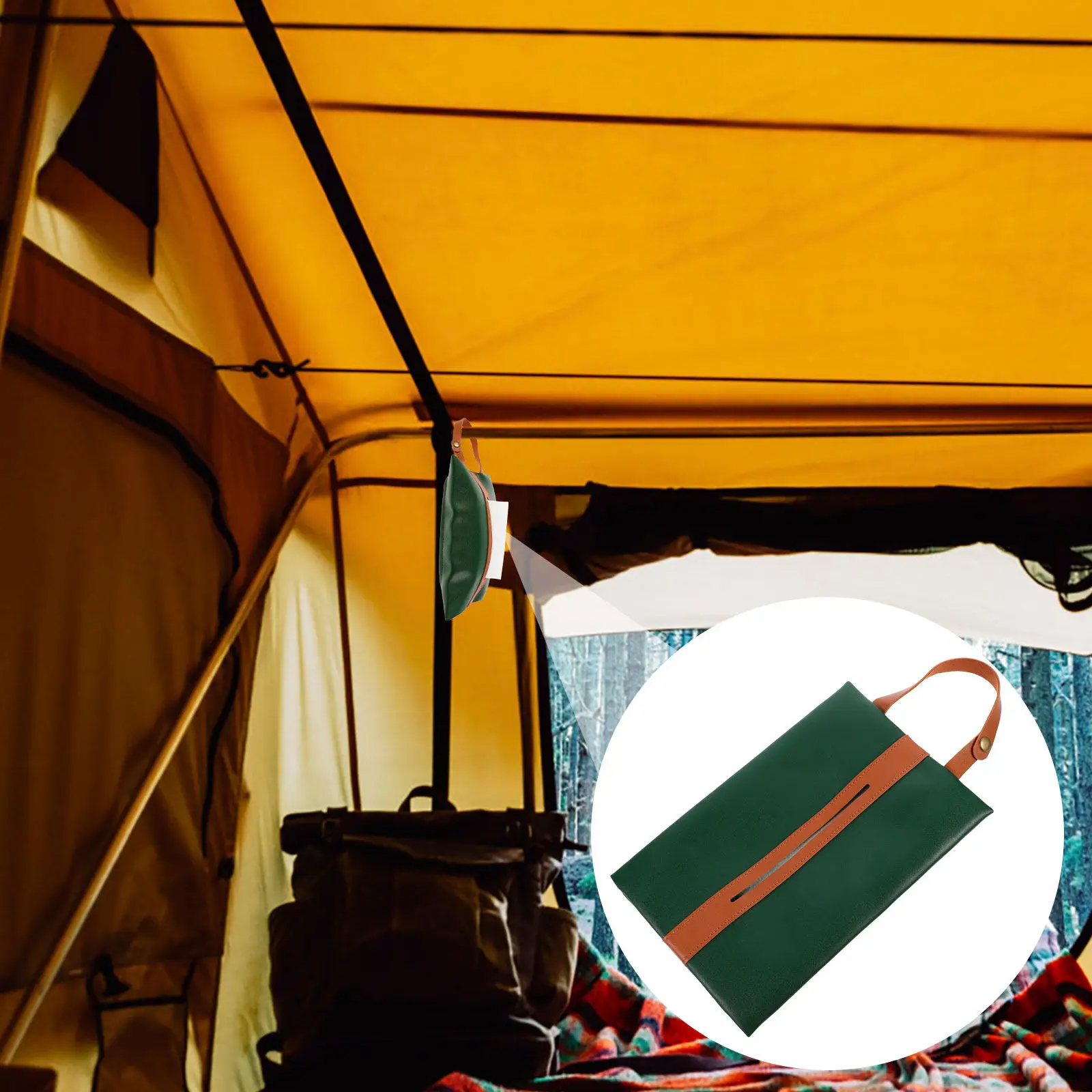 

Уличный подвесной чехол для салфеток премиум-класса из нейлона, дышащий, устойчивый к разрывам, для офиса и путешествий, 1 шт.