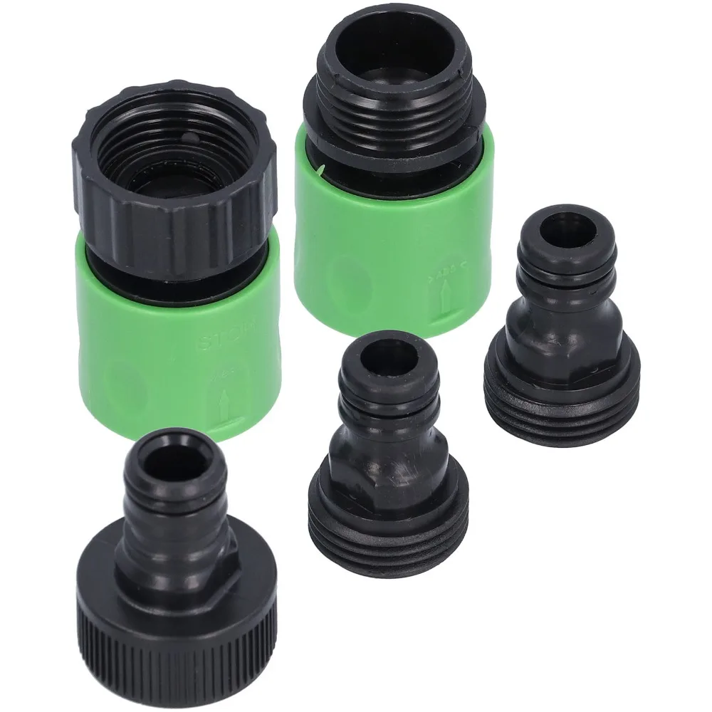 Leak-Proof Quick Connector Plastic with Rubber Gaskets Hose Coupler Easy To Install Garden Hose Connector Garden Watering